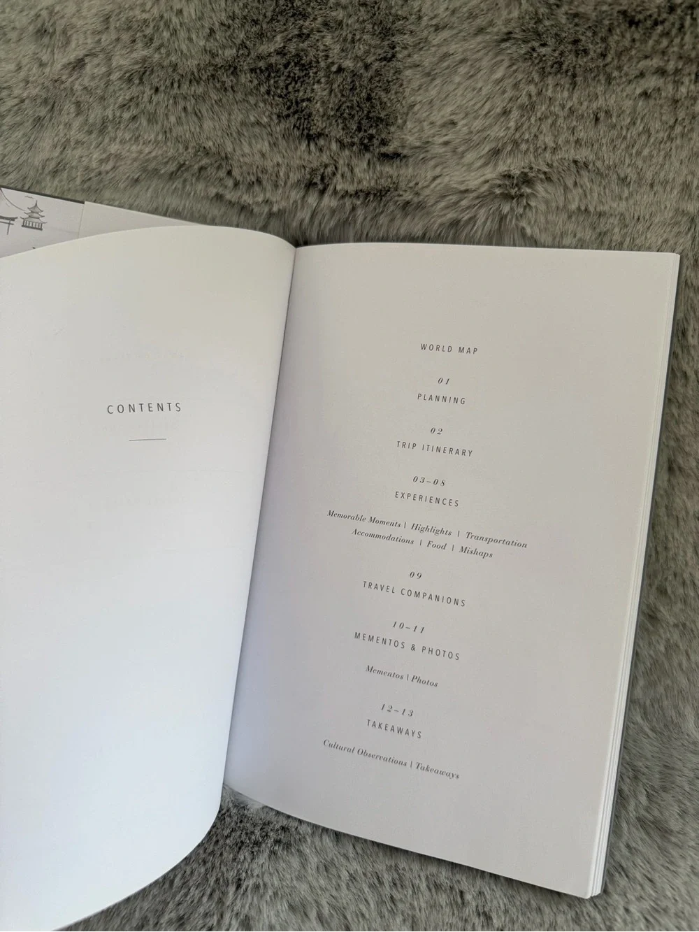 Gray Promptly Travel Journal new hardcover